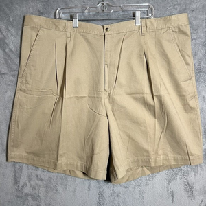 Saddlebred Shorts Big &‎ Tall 100% Cotton NWT Men's 48B Beige Khaki Pleated